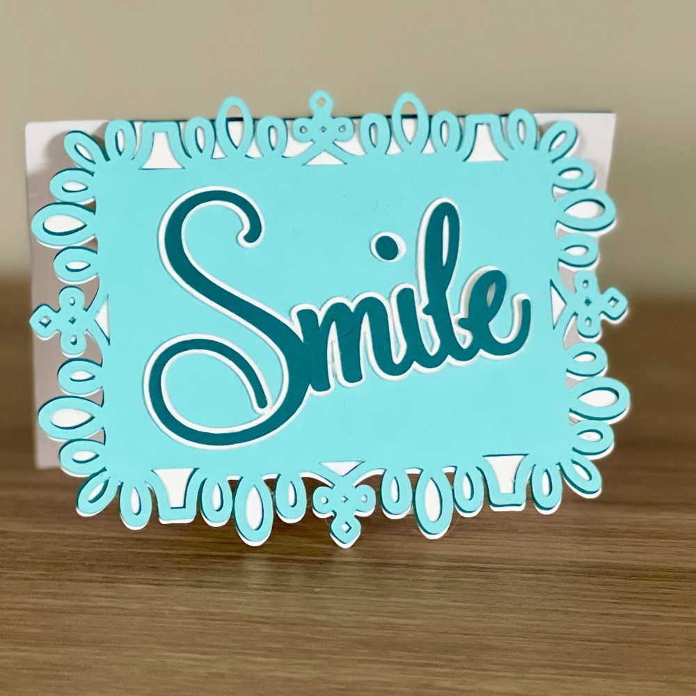 Hand Made “Smile” Card